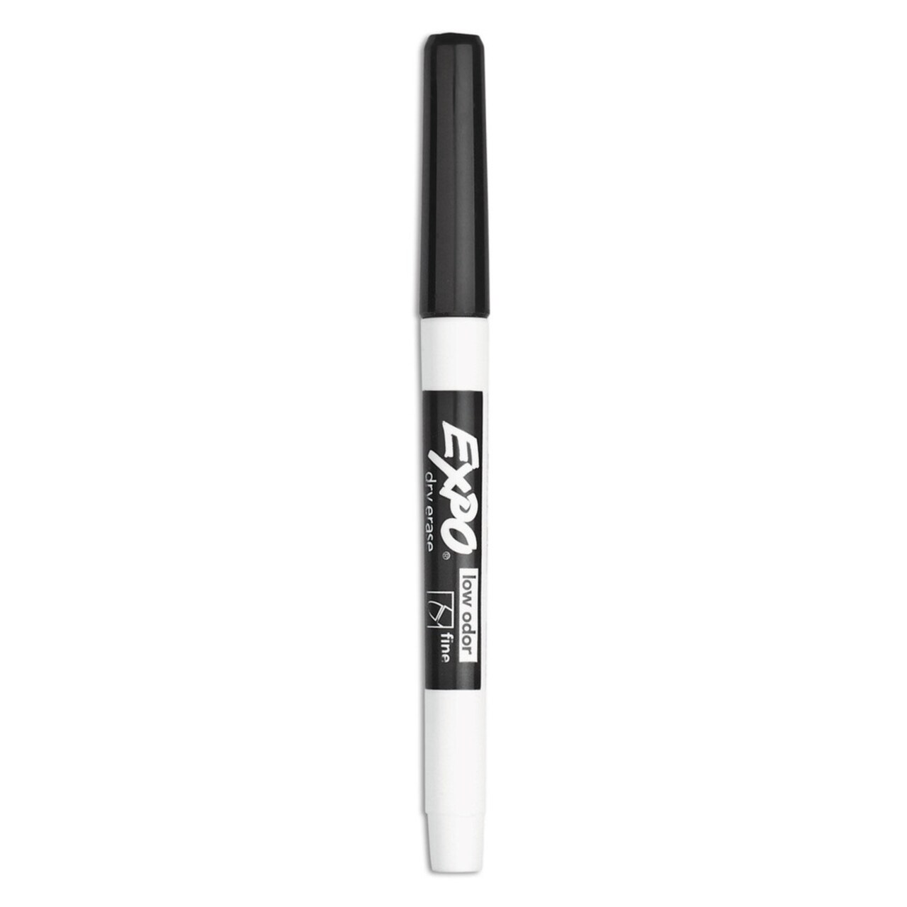 EXPO Fine Bullet Tip Low-Odor Dry-Erase Marker Value Pack - Black (36/Box)